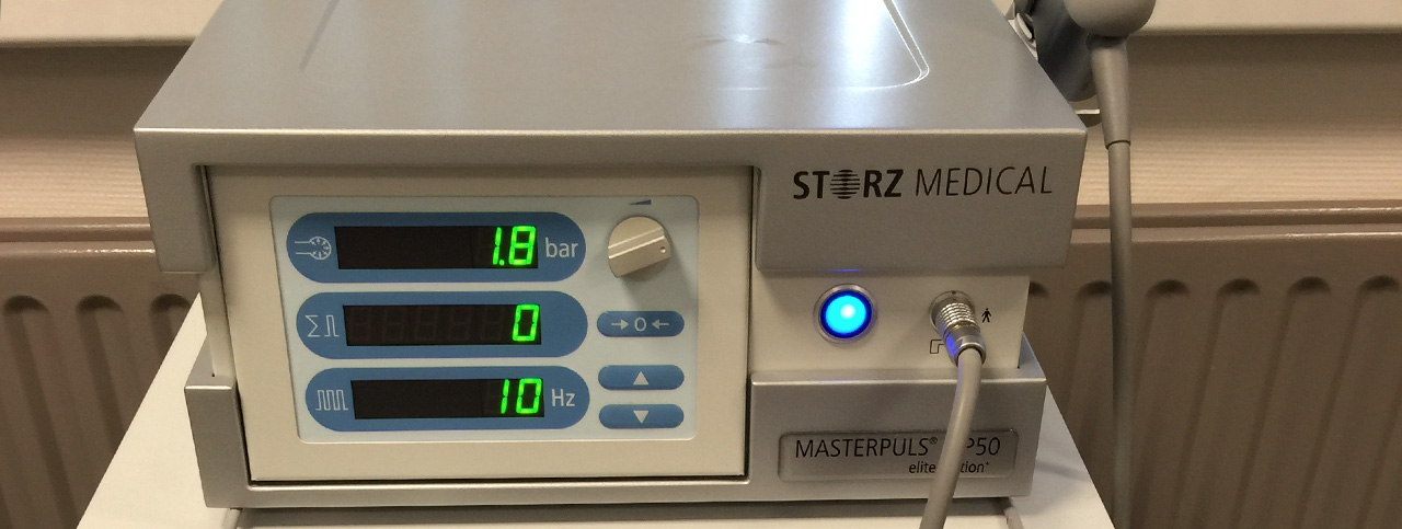 Shockwave therapie die binnen de praktijk wordt toegediend is gebaseerd op een lage dosis level shockwave therapie die binnen de praktijk wordt toegediend is gebaseerd op een lage dosis level